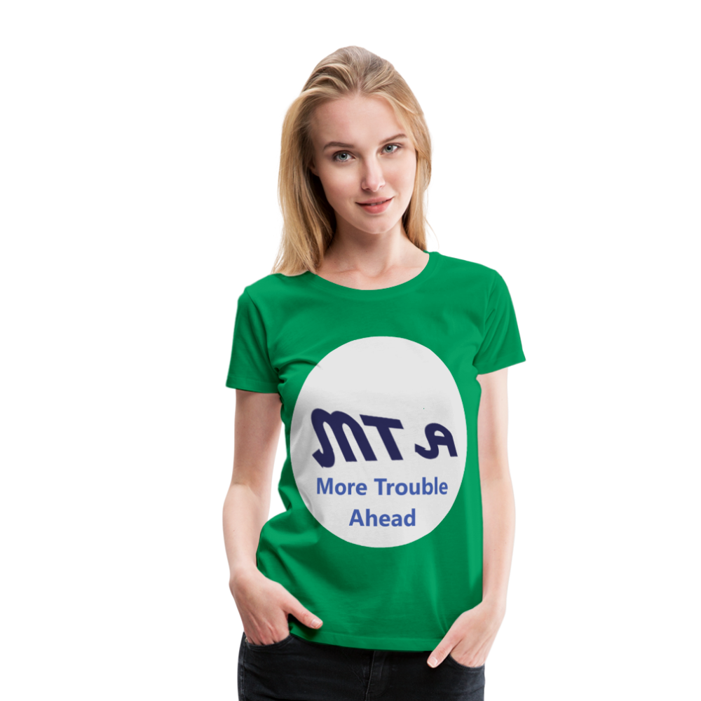 New York City Subway train funny Logo parody Women’s Premium T-Shirt - kelly green