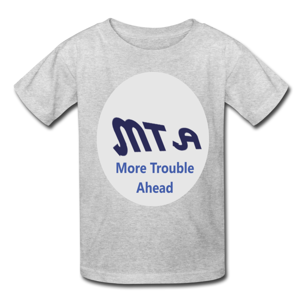 New York City Subway train funny Logo parody Kids' T-Shirt - heather gray