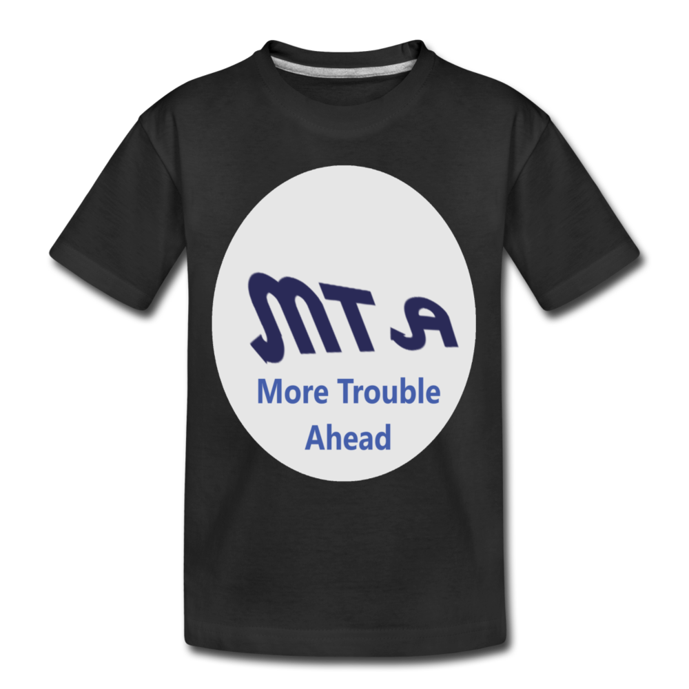 New York City Subway train funny Logo parody Toddler Premium T-Shirt - black