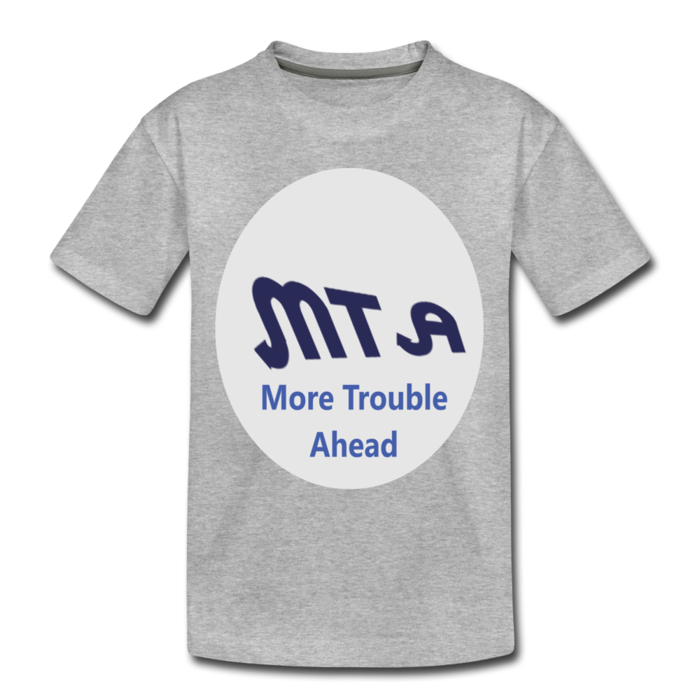 New York City Subway train funny Logo parody Toddler Premium T-Shirt - heather gray