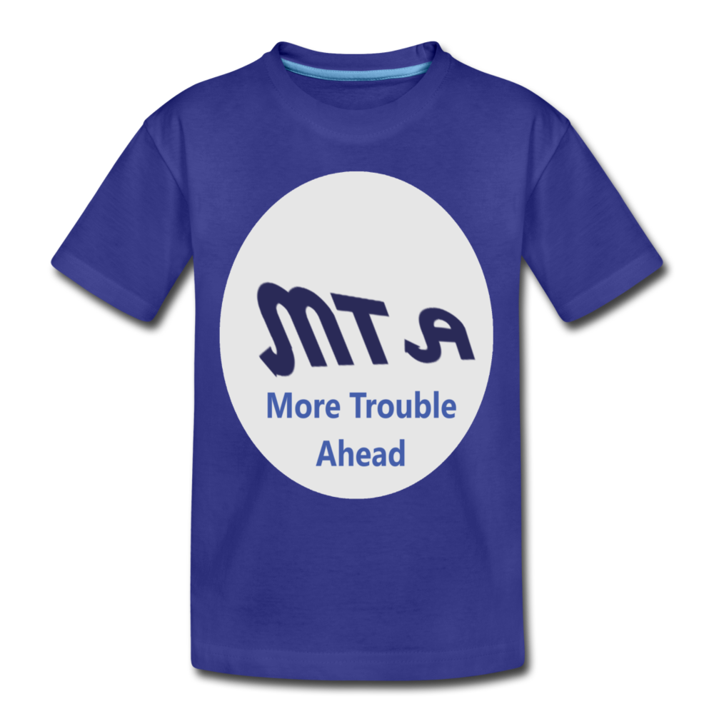 New York City Subway train funny Logo parody Toddler Premium T-Shirt - royal blue