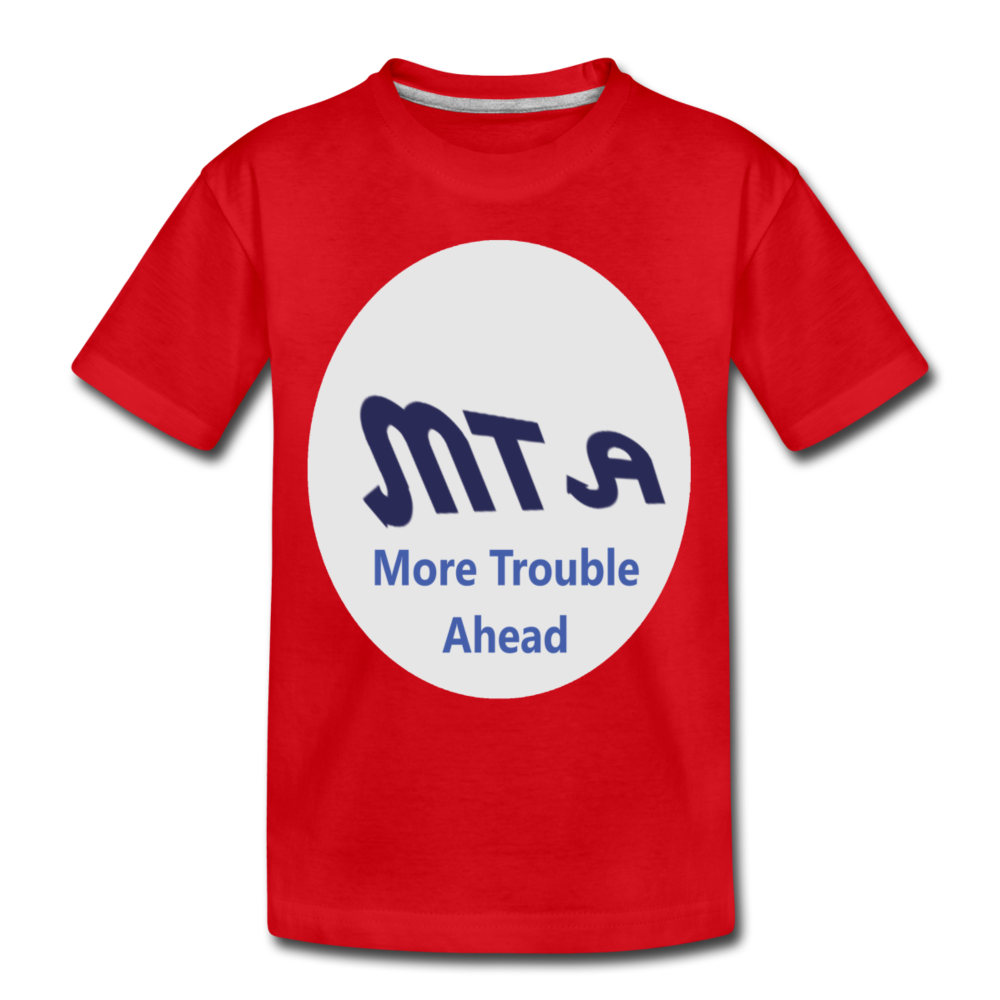 New York City Subway train funny Logo parody Toddler Premium T-Shirt - red