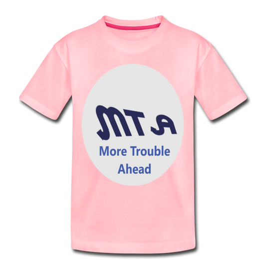 New York City Subway train funny Logo parody Toddler Premium T-Shirt - pink