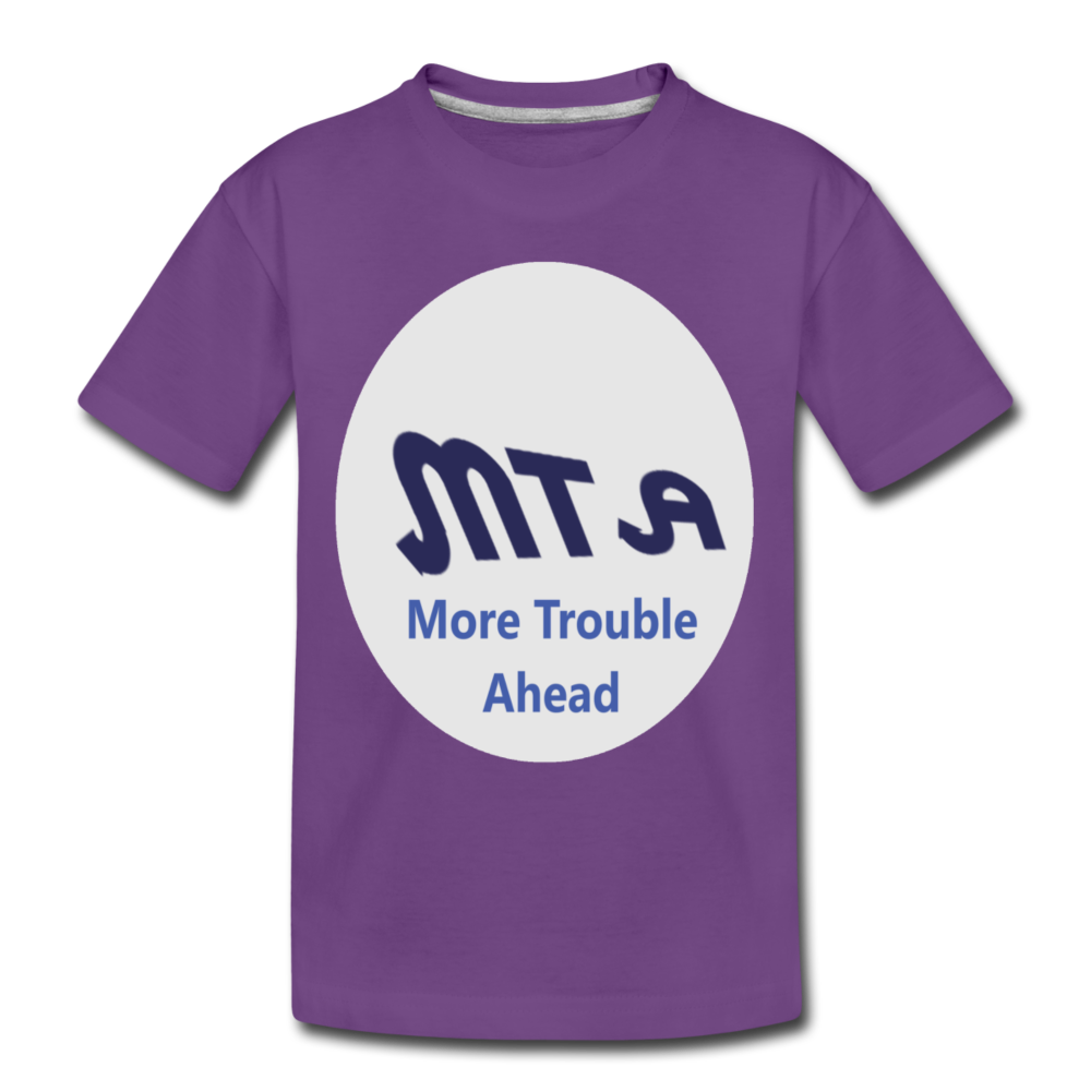 New York City Subway train funny Logo parody Toddler Premium T-Shirt - purple