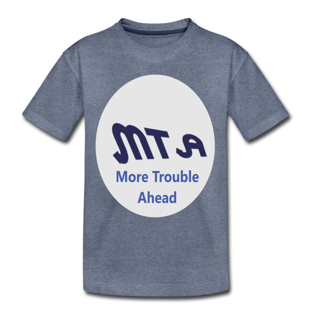 New York City Subway train funny Logo parody Toddler Premium T-Shirt - heather blue