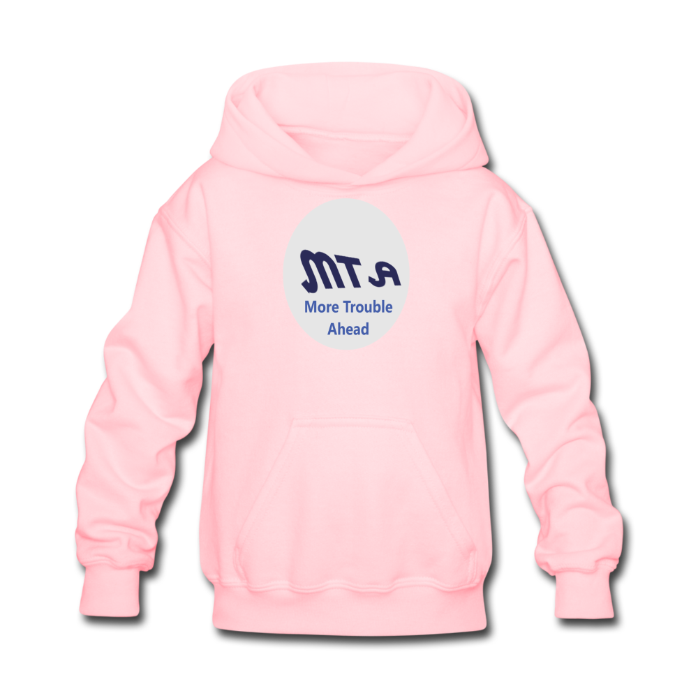 New York City Subway train funny Logo parody Kids' Hoodie - pink