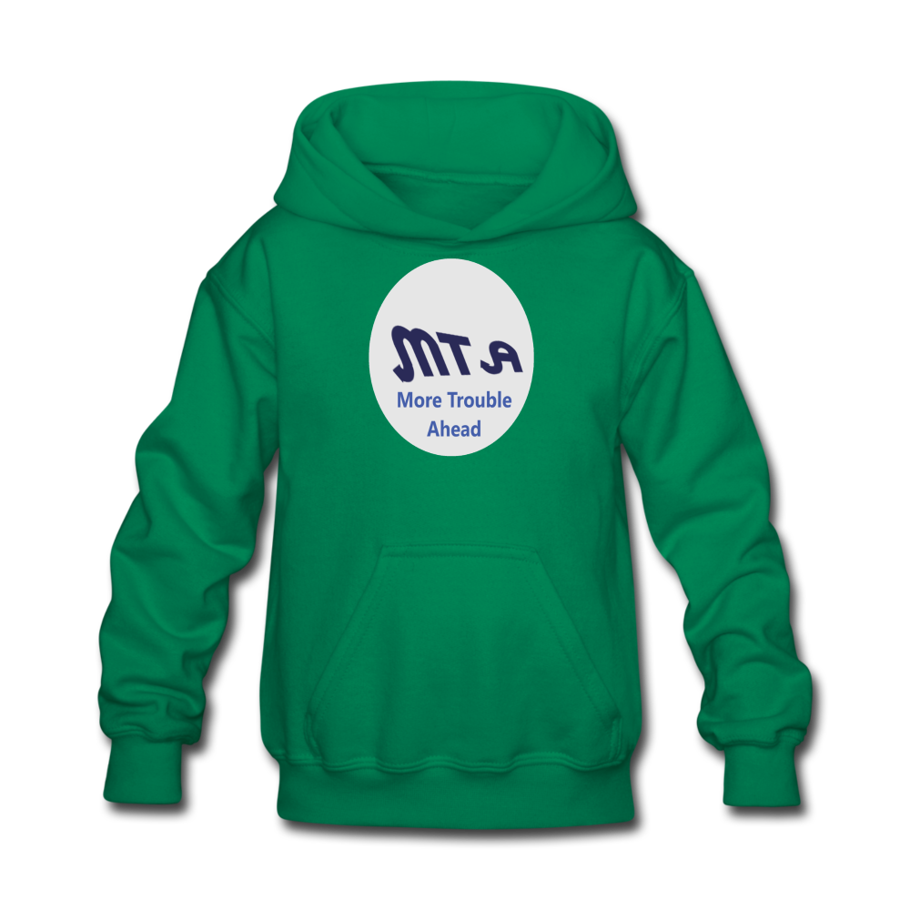 New York City Subway train funny Logo parody Kids' Hoodie - kelly green