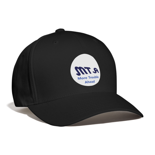 New York City Subway train funny Logo parody Baseball Cap - black