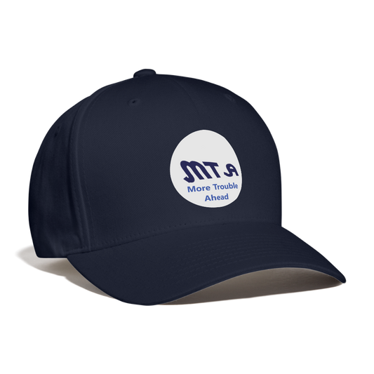 New York City Subway train funny Logo parody Baseball Cap - navy
