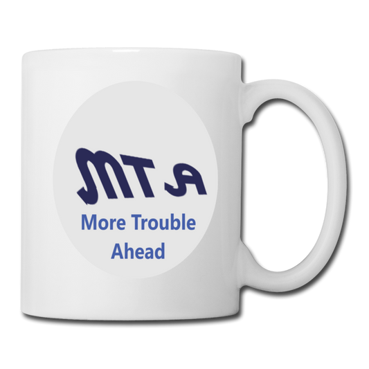 New York City Subway train funny Logo parody Coffee/Tea Mug - white