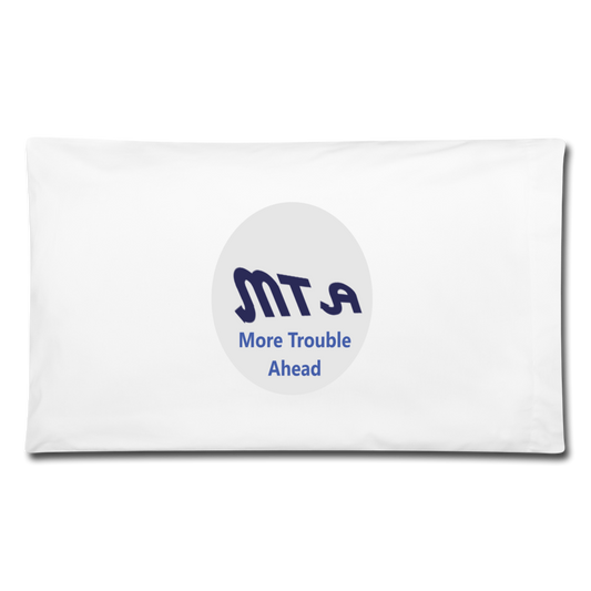 New York City Subway train funny Logo parody Pillowcase 32'' x 20'' - white