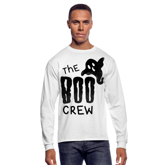 The Boo Crew Men's Long Sleeve T-Shirt - white