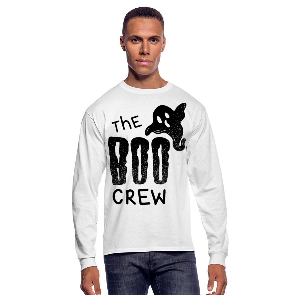 The Boo Crew Men's Long Sleeve T-Shirt - white