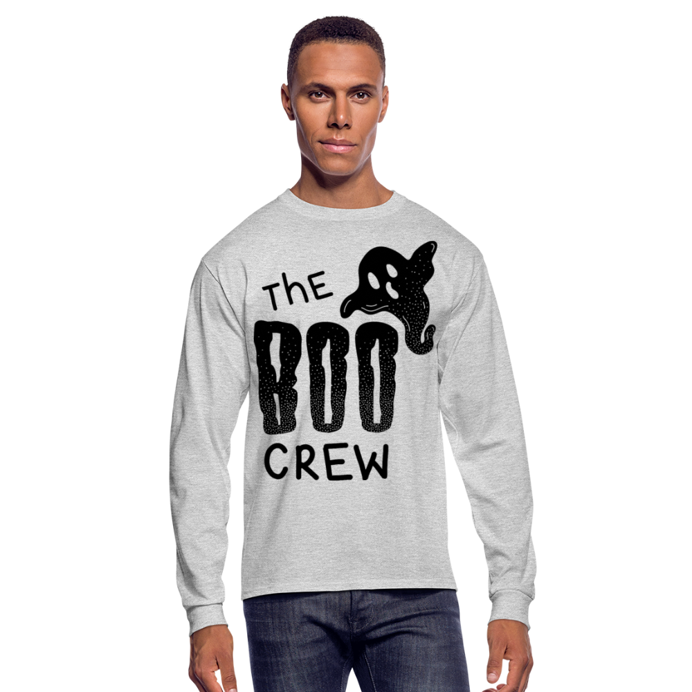 The Boo Crew Men's Long Sleeve T-Shirt - heather gray