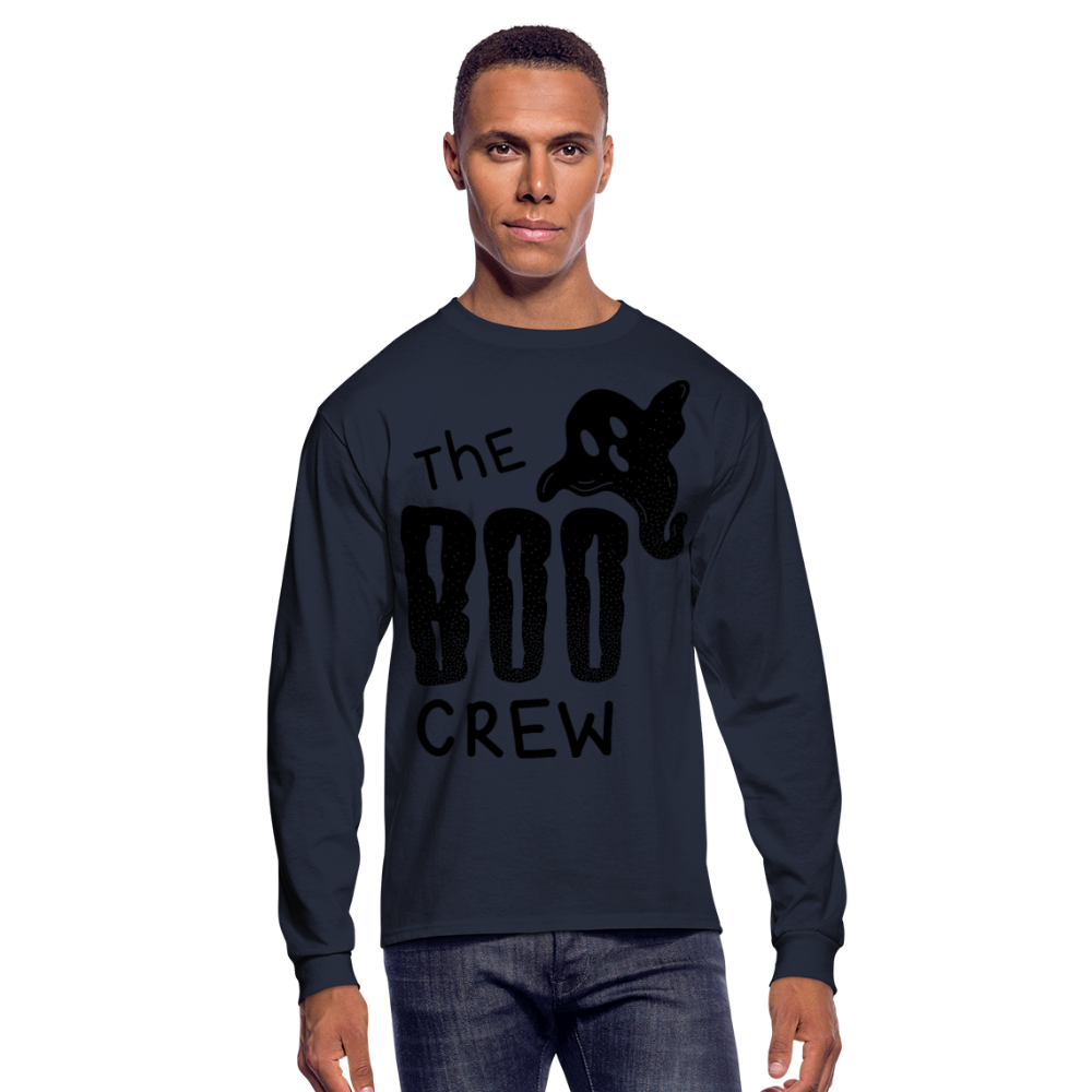 The Boo Crew Men's Long Sleeve T-Shirt - navy