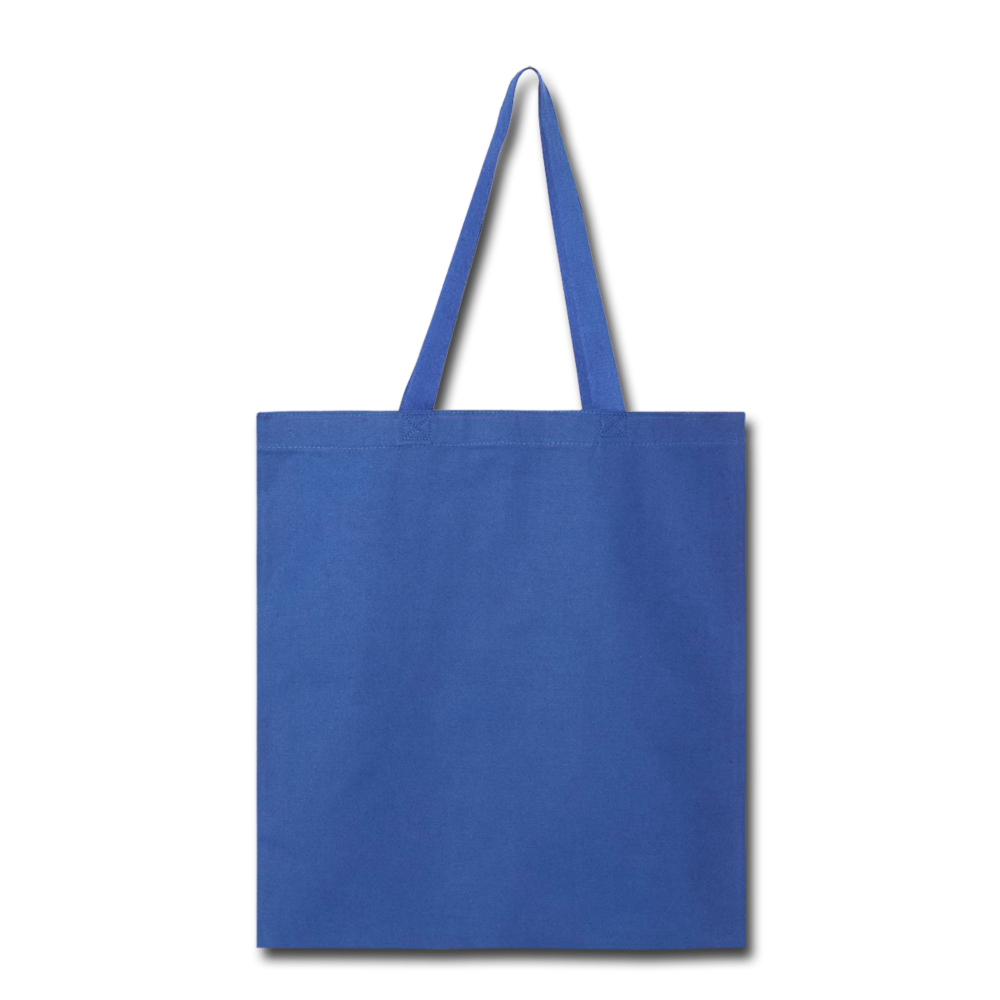 Customizable Tote Bag add your own photo, images, designs, quotes, texts and more - royal blue