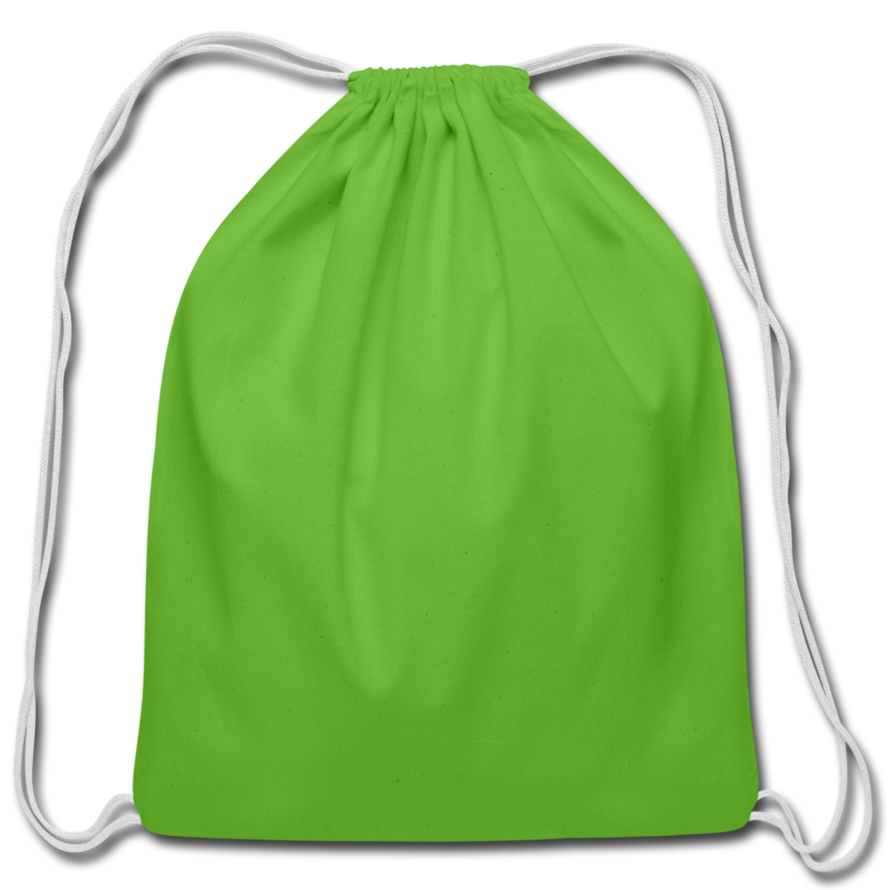 Customizable Cotton Drawstring Bag add your own photos, images, designs, quotes, texts and more - clover