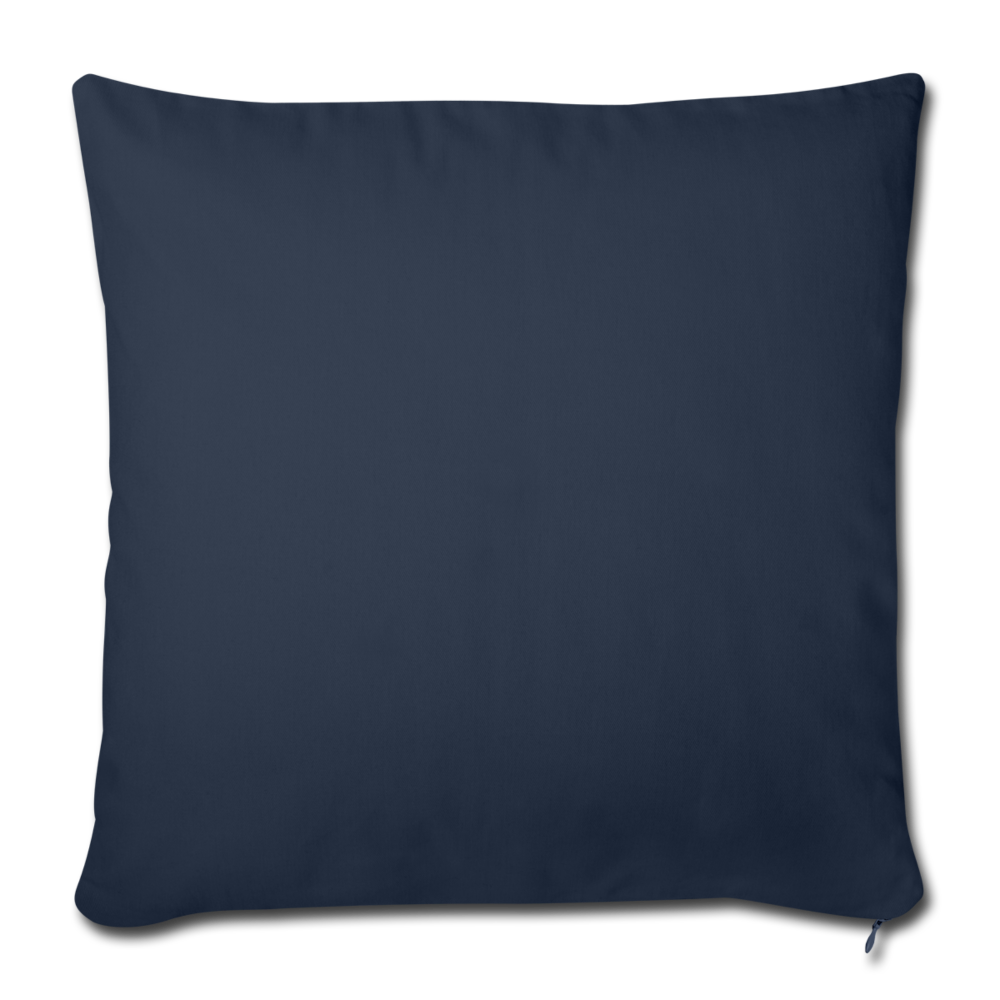 Customizable Throw Pillow Cover 18” x 18” add your own photos, images, designs, quotes, texts and more - navy