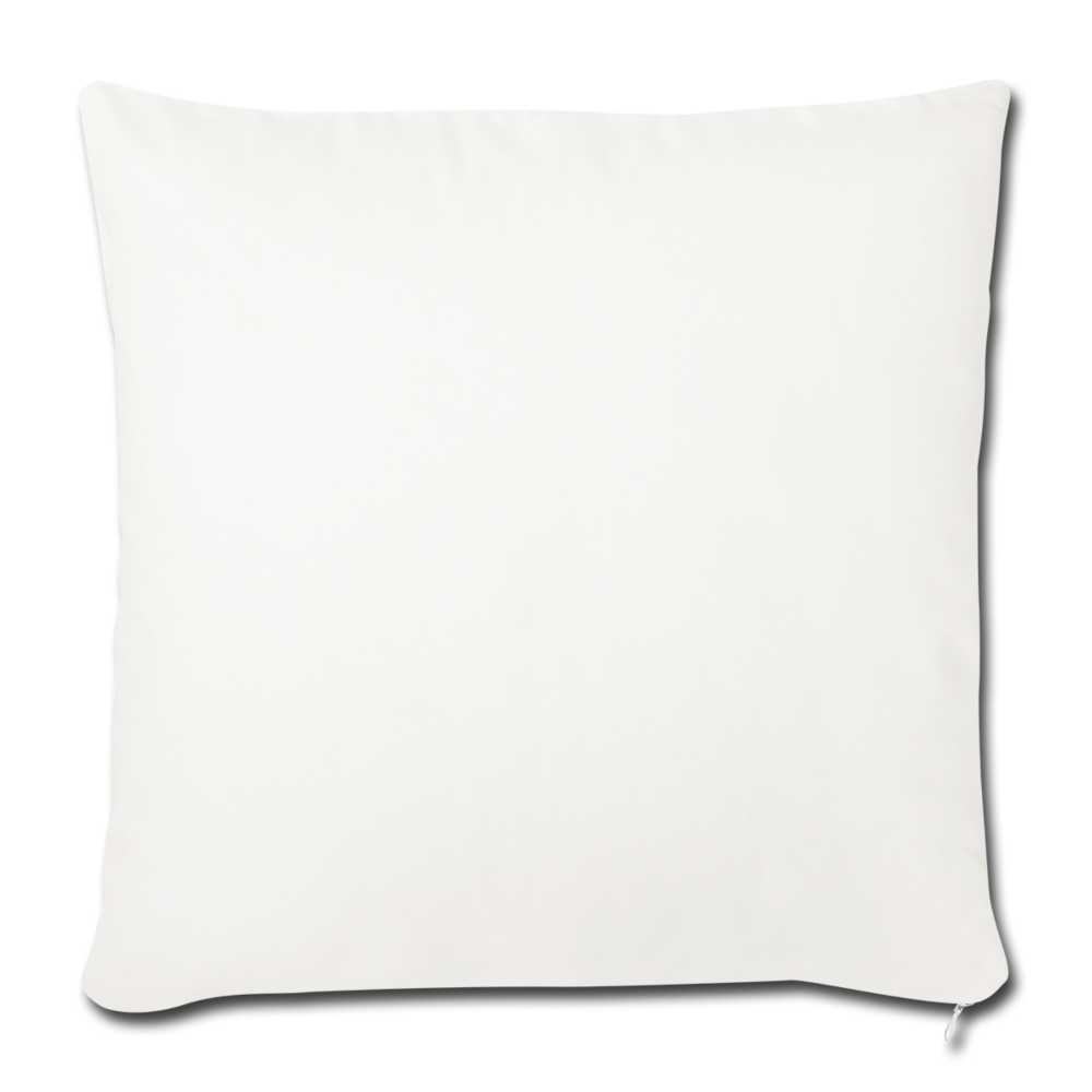 Customizable Throw Pillow Cover 18” x 18” add your own photos, images, designs, quotes, texts and more - natural white