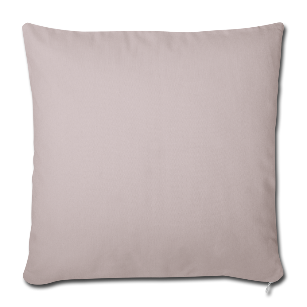 Customizable Throw Pillow Cover 18” x 18” add your own photos, images, designs, quotes, texts and more - light taupe