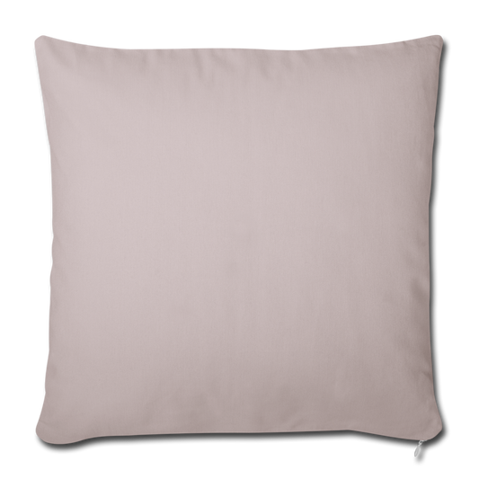 Customizable Throw Pillow Cover 18” x 18” add your own photos, images, designs, quotes, texts and more - light taupe