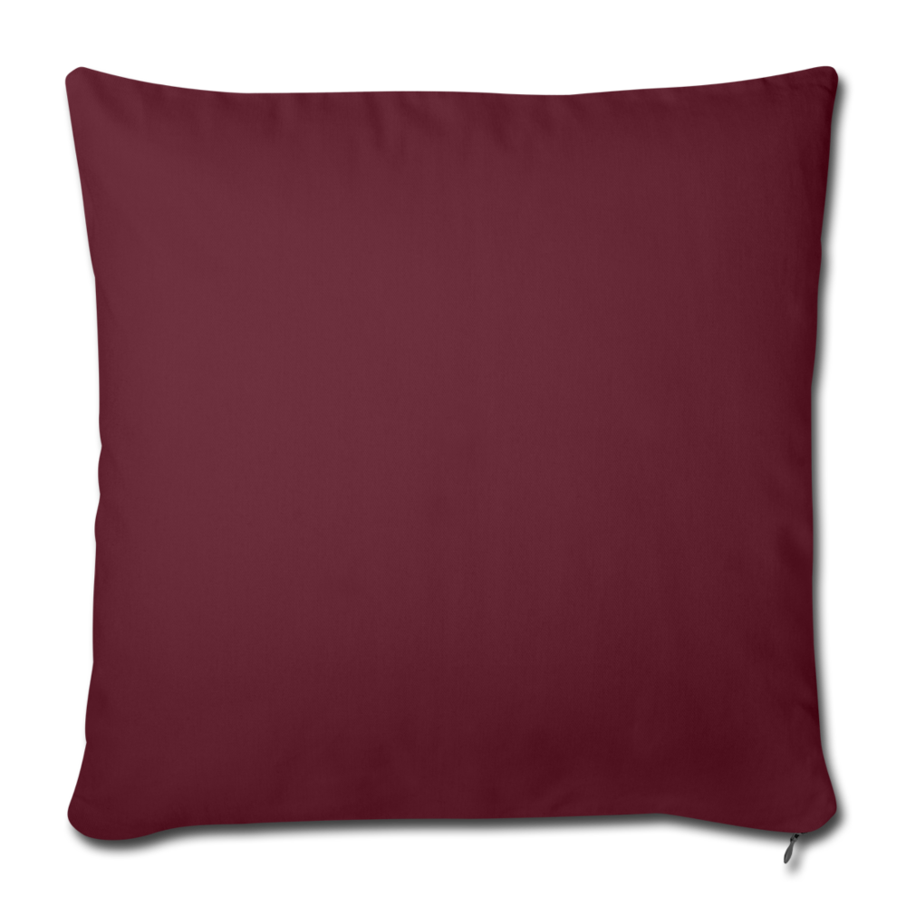 Customizable Throw Pillow Cover 18” x 18” add your own photos, images, designs, quotes, texts and more - burgundy