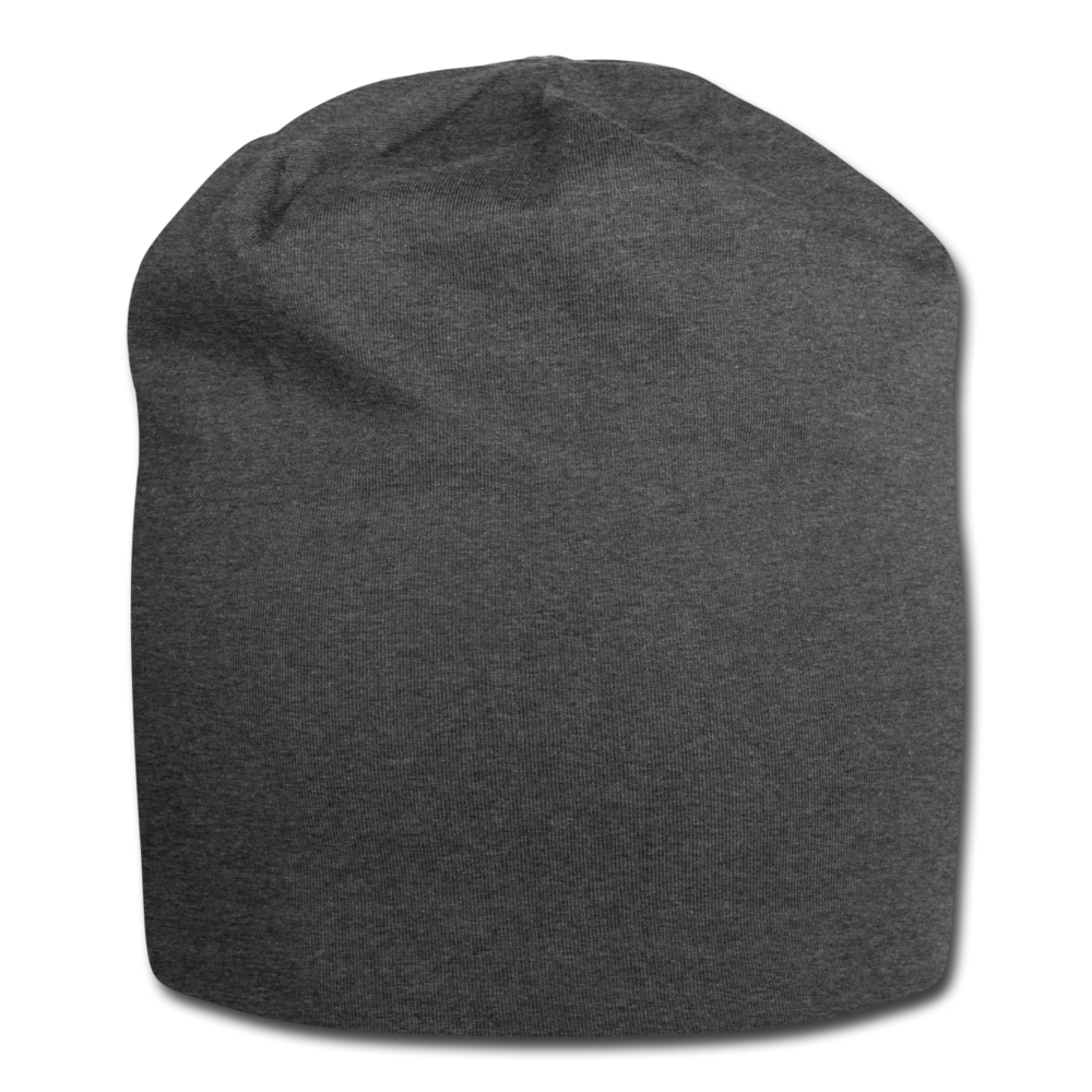 Customizable Jersey Beanie add your own photos, images, designs, quotes, texts and more - charcoal gray