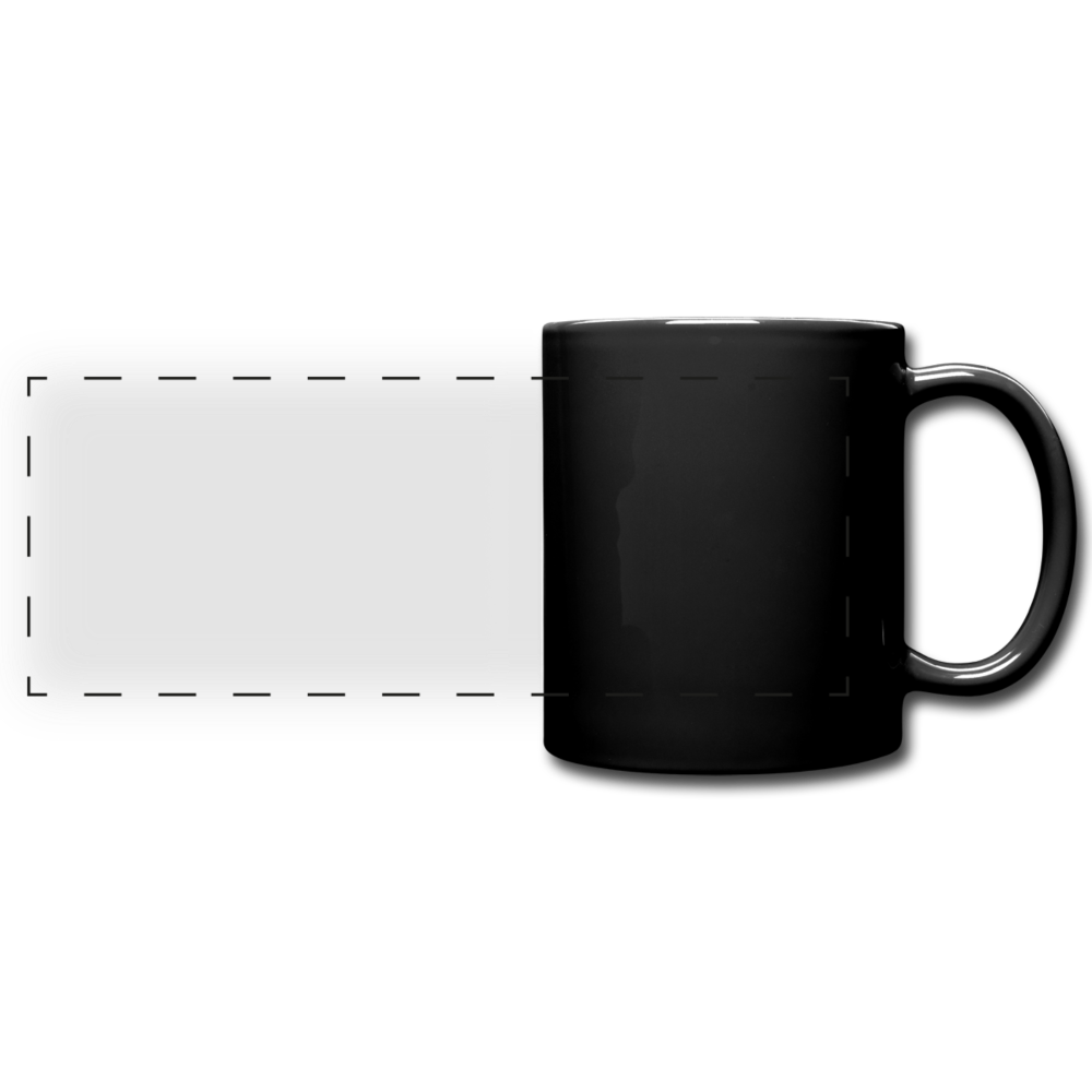 Customizable Full Color Panoramic Mug add your own photos, images, designs, quotes, texts and more - black