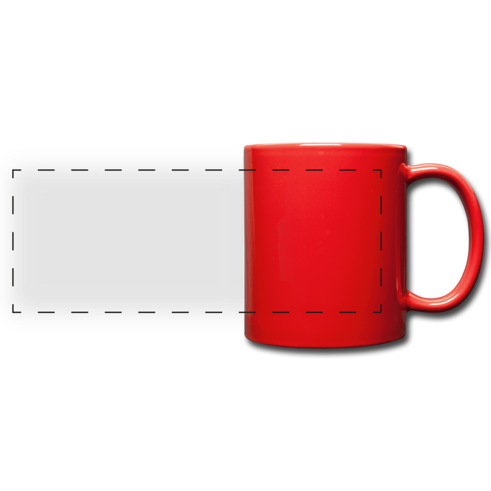 Customizable Full Color Panoramic Mug add your own photos, images, designs, quotes, texts and more - red