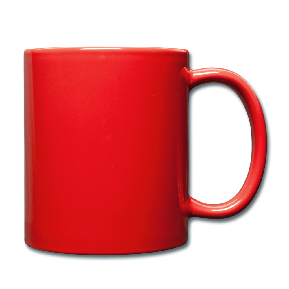 Customizable Full Color Mug add your own photos, images, designs, quotes, texts and more - red