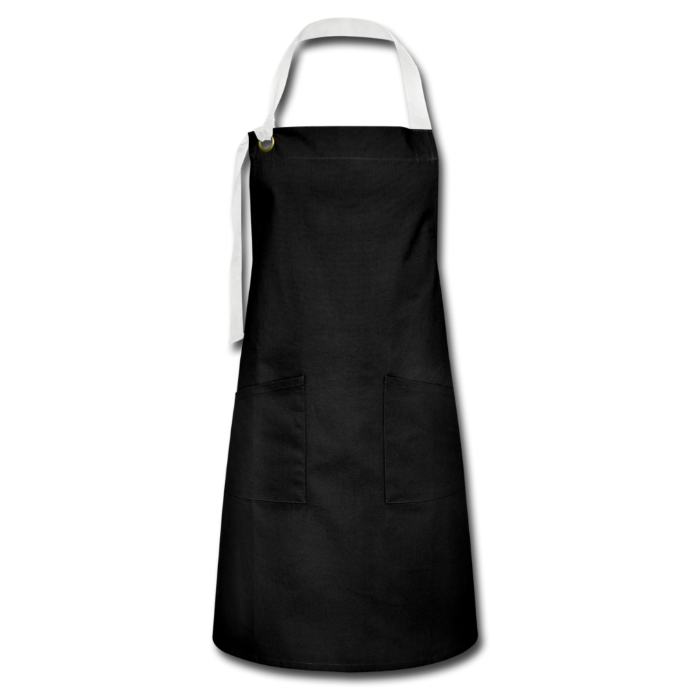 Customizable Artisan Apron add your own photos, images, designs, quotes, texts and more - black/white