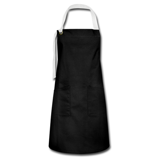 Customizable Artisan Apron add your own photos, images, designs, quotes, texts and more - black/white