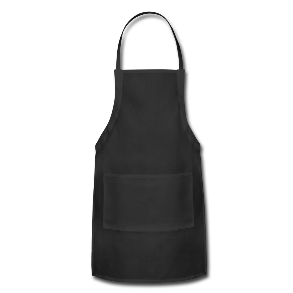 Customizable Adjustable Apron add your own photos, images, designs, quotes, texts and more - black