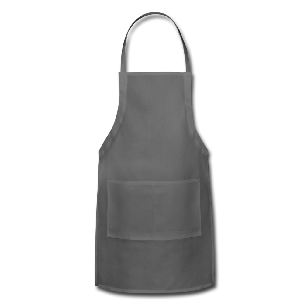 Customizable Adjustable Apron add your own photos, images, designs, quotes, texts and more - charcoal