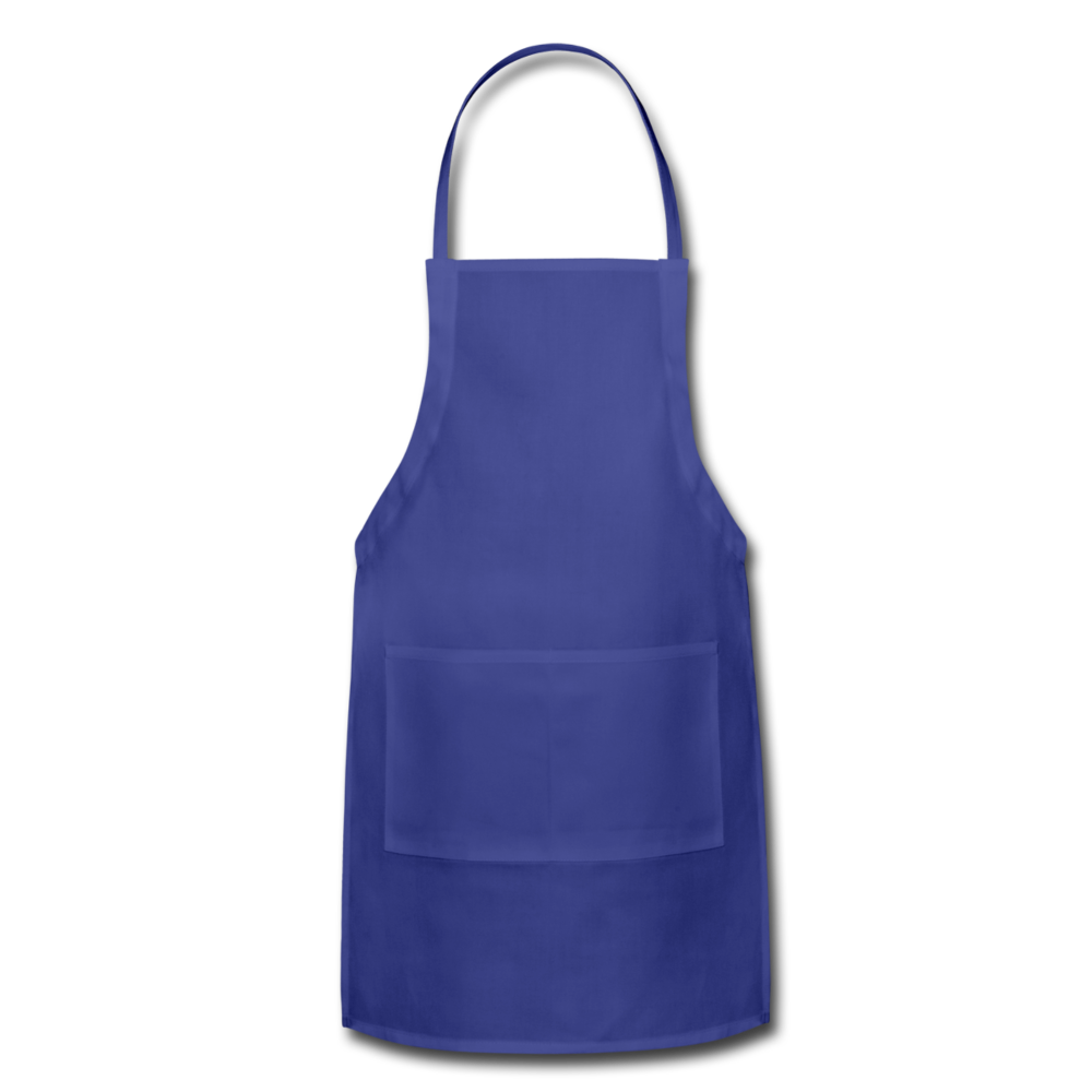 Customizable Adjustable Apron add your own photos, images, designs, quotes, texts and more - royal blue
