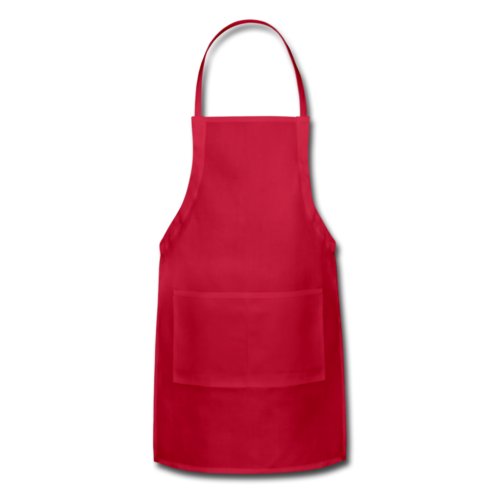 Customizable Adjustable Apron add your own photos, images, designs, quotes, texts and more - red