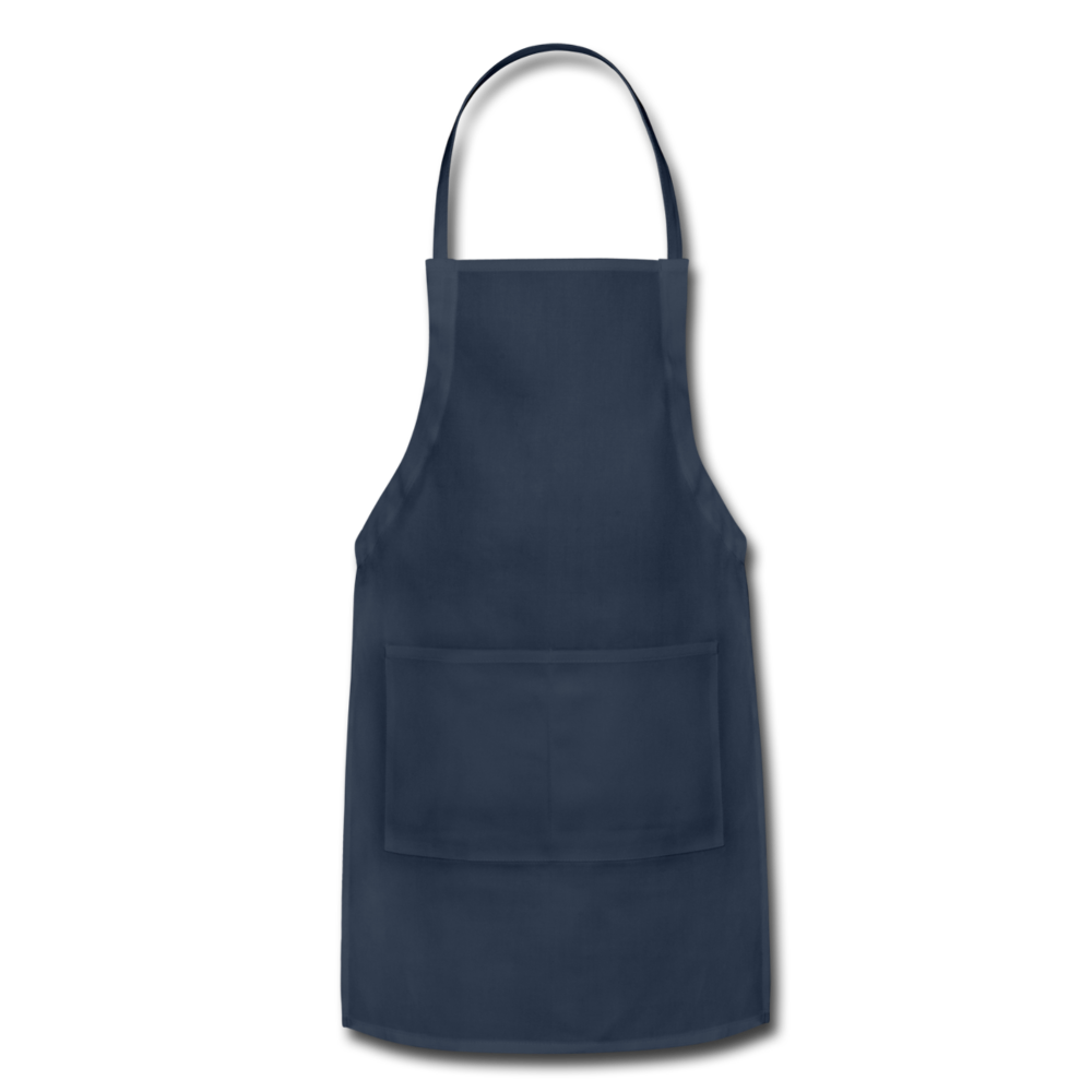 Customizable Adjustable Apron add your own photos, images, designs, quotes, texts and more - navy