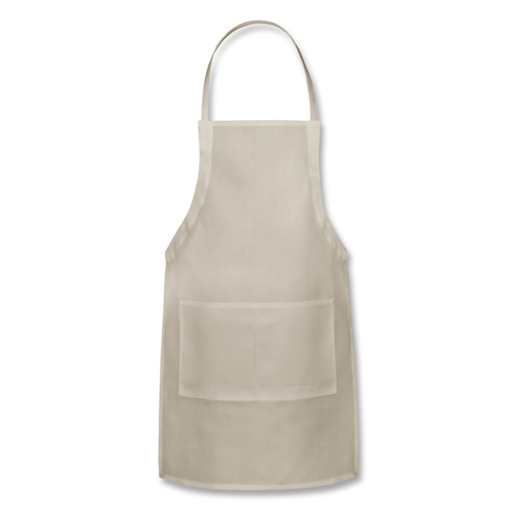 Customizable Adjustable Apron add your own photos, images, designs, quotes, texts and more - natural