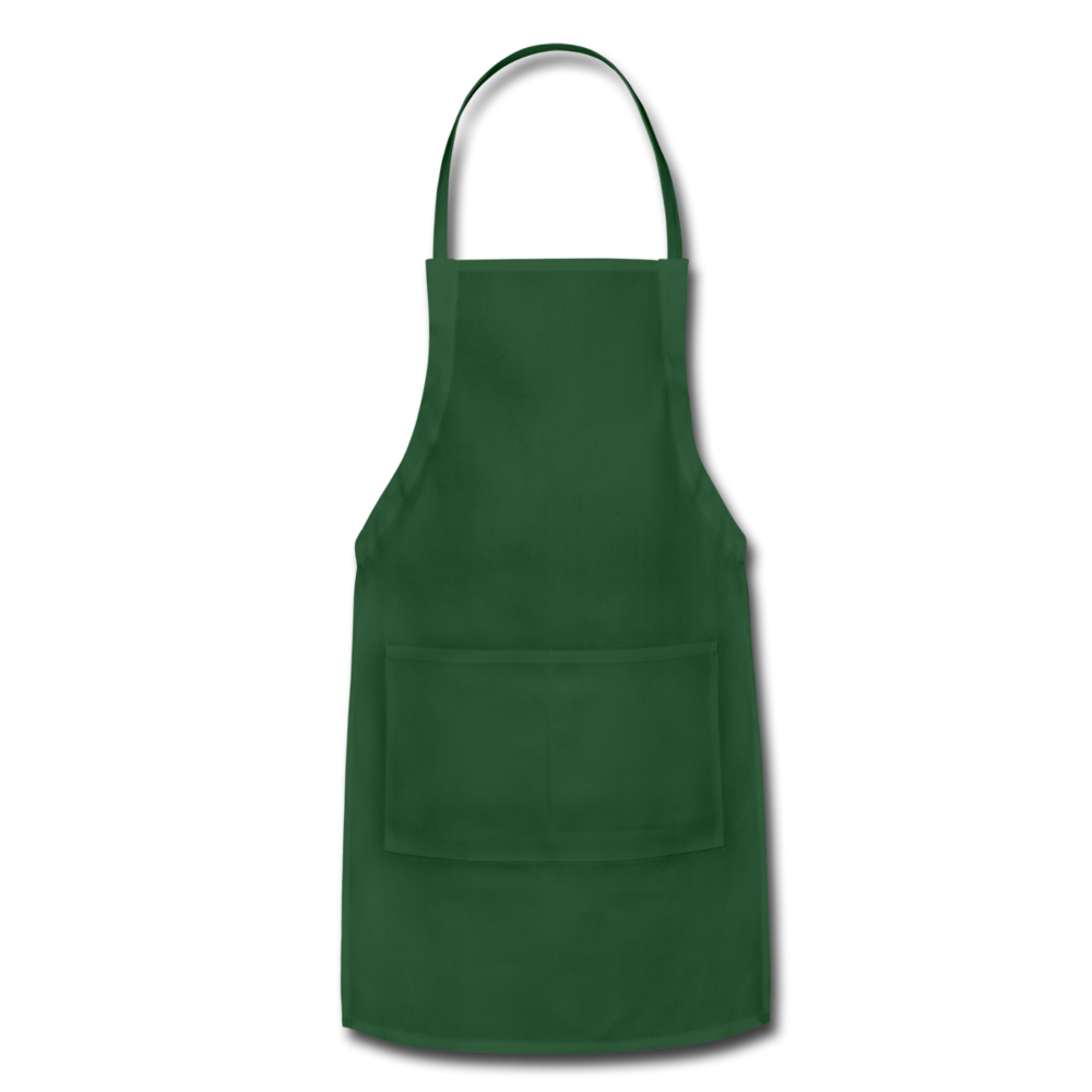 Customizable Adjustable Apron add your own photos, images, designs, quotes, texts and more - forest green