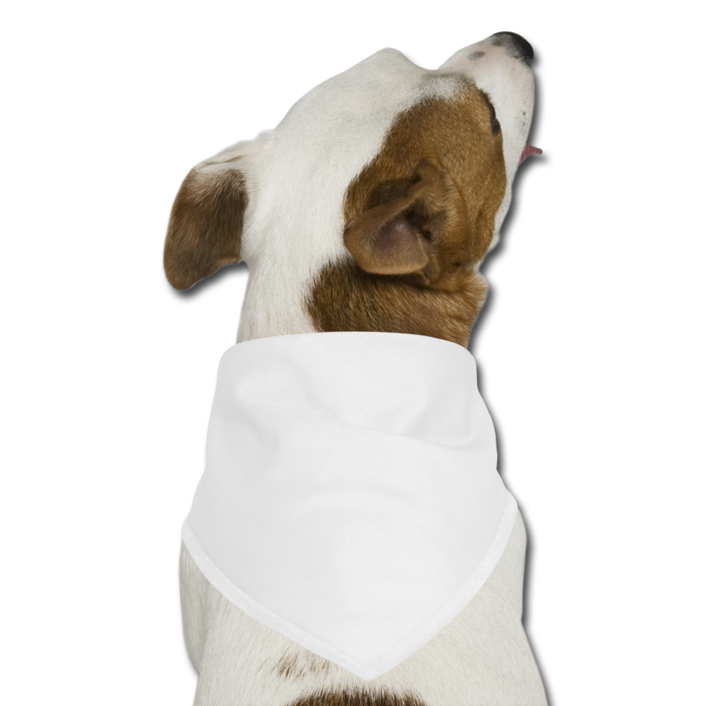 Customizable Dog Bandanna add your own photos, images, designs, quotes, texts and more - white