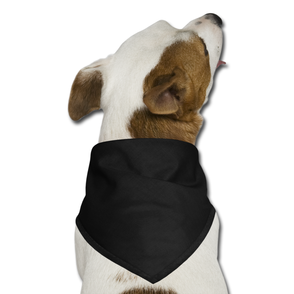 Customizable Dog Bandanna add your own photos, images, designs, quotes, texts and more - black