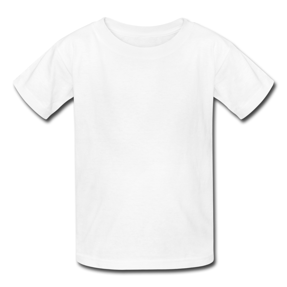 Customizable Kids' T-Shirt add your own photos, images, designs, quotes, texts and more - white