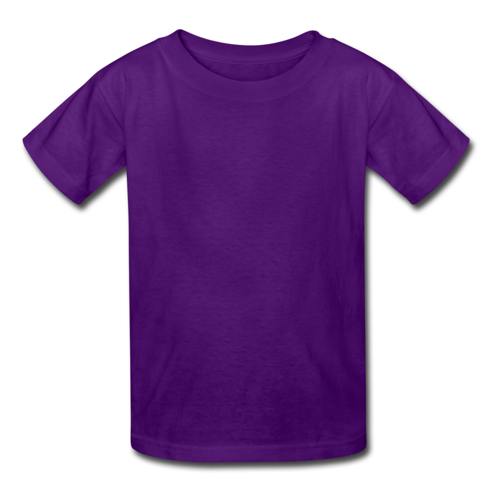 Customizable Kids' T-Shirt add your own photos, images, designs, quotes, texts and more - purple
