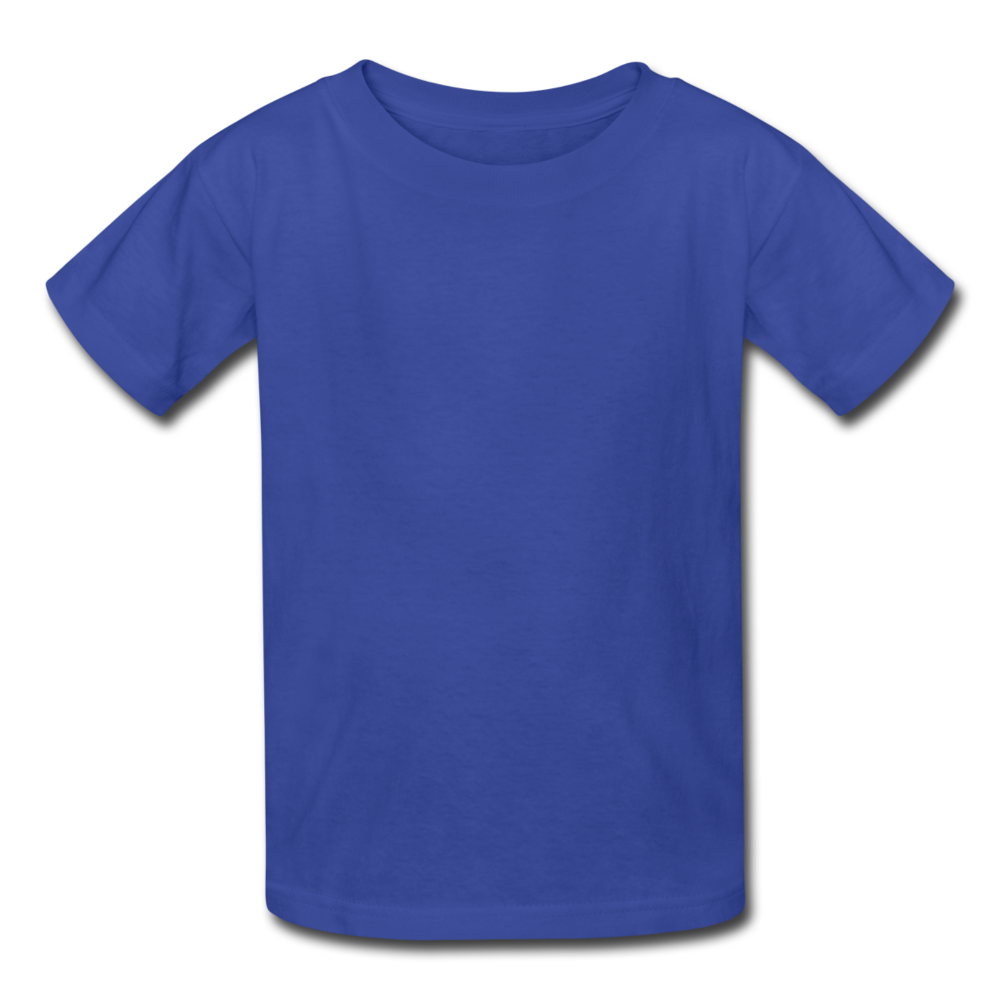 Customizable Kids' T-Shirt add your own photos, images, designs, quotes, texts and more - royal blue