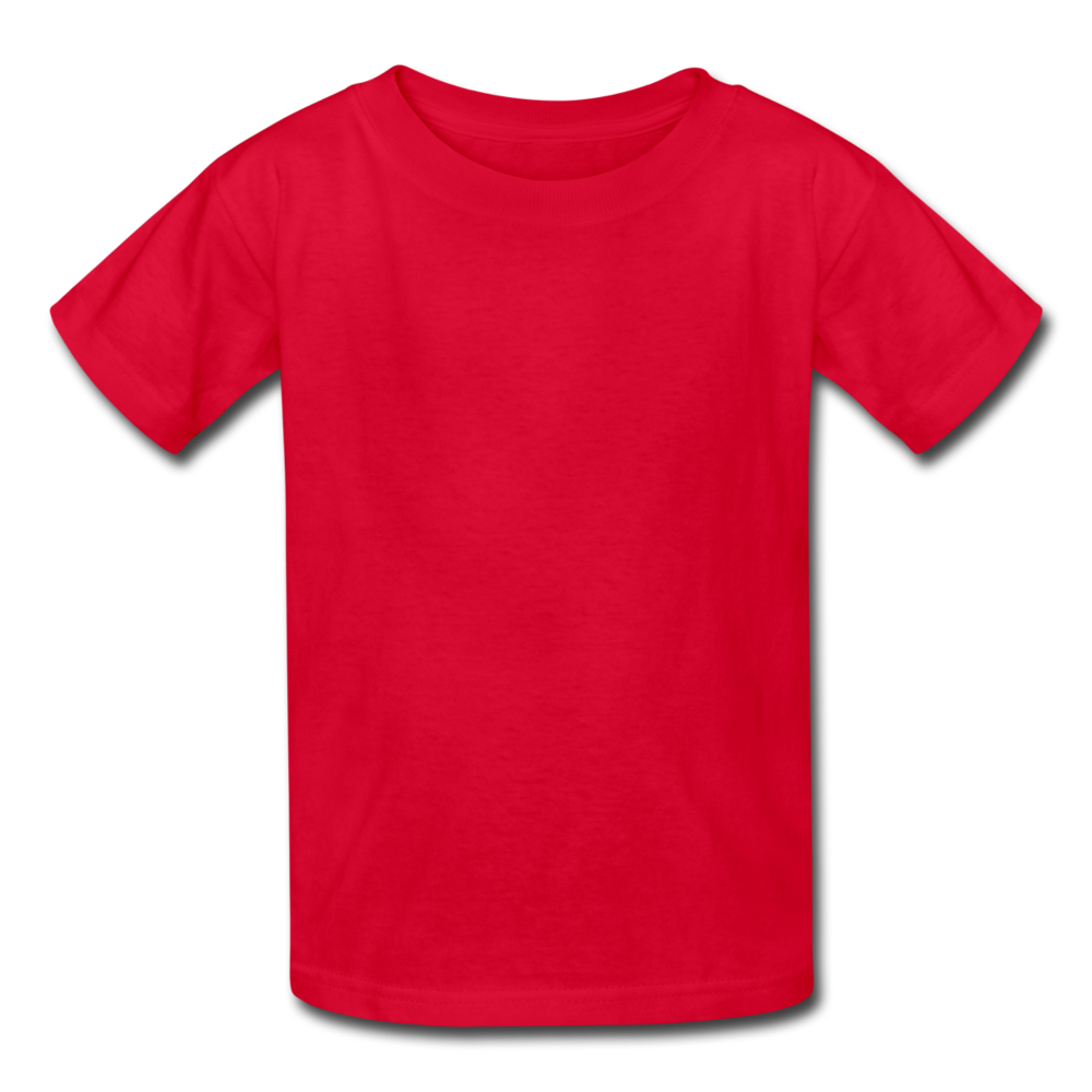 Customizable Kids' T-Shirt add your own photos, images, designs, quotes, texts and more - red