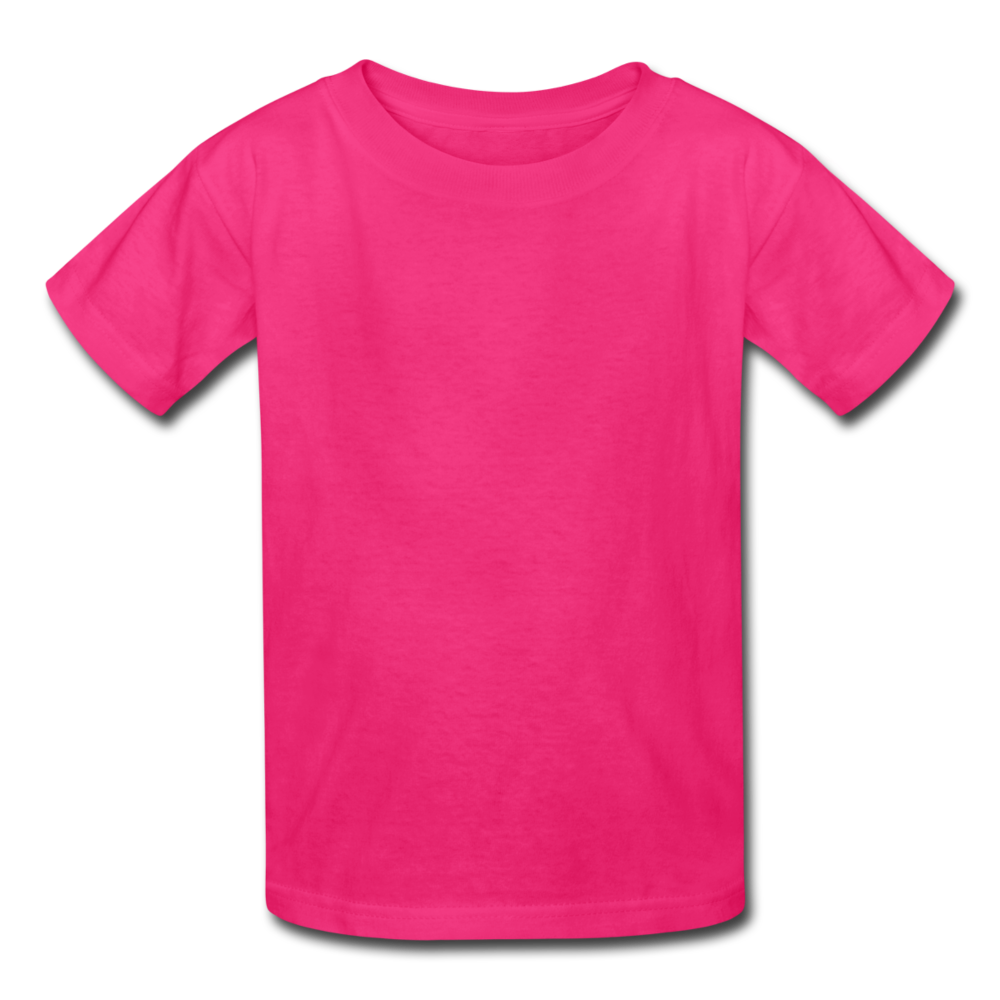 Customizable Kids' T-Shirt add your own photos, images, designs, quotes, texts and more - fuchsia