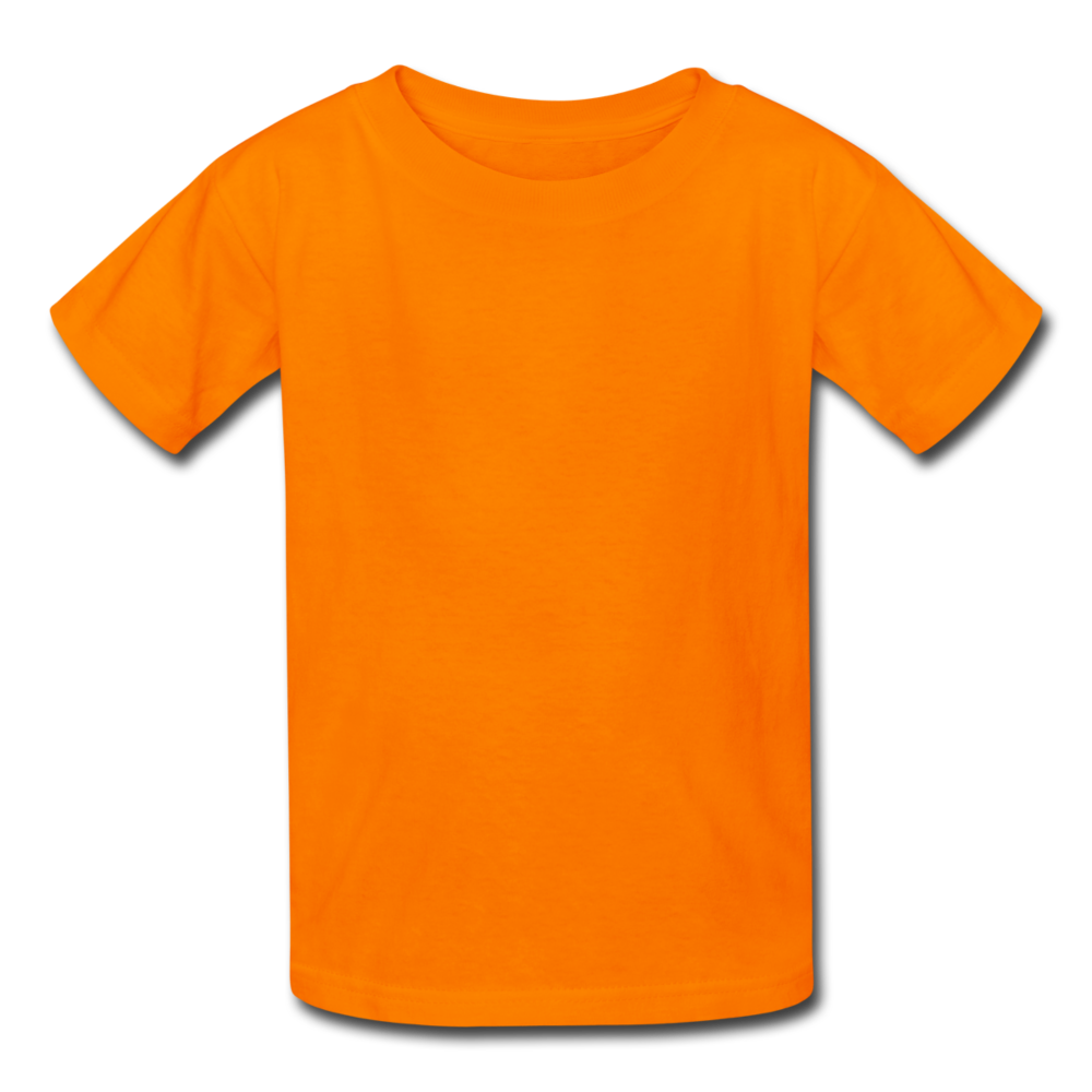Customizable Kids' T-Shirt add your own photos, images, designs, quotes, texts and more - orange