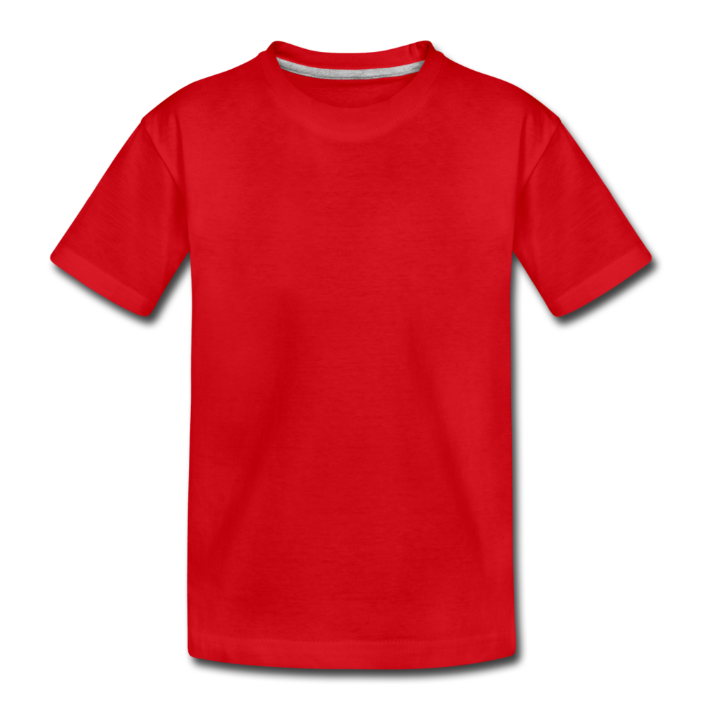 Customizable Kids' Premium T-Shirt add your own photos, images, designs, quotes, texts and more - red