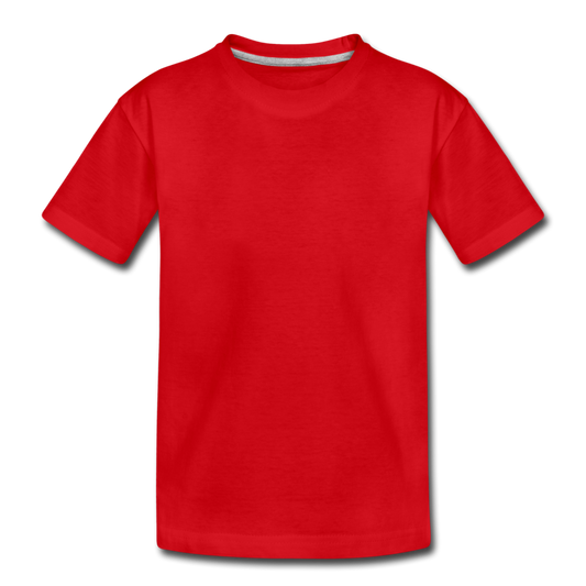 Customizable Kids' Premium T-Shirt add your own photos, images, designs, quotes, texts and more - red
