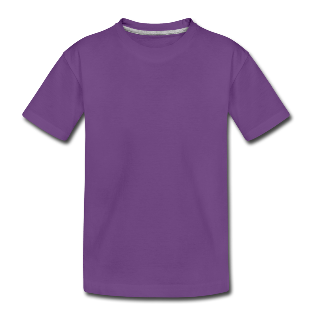 Customizable Kids' Premium T-Shirt add your own photos, images, designs, quotes, texts and more - purple